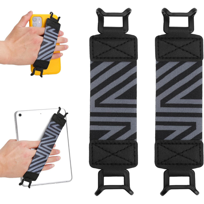 2 PCS Dragonne Kindle Élastiques pour Liseuse et Tablette 6–8 Pouces Bracelet de Maintien Ergonomique Sangle Main Souple pour po