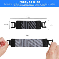 2 PCS Dragonne Kindle Élastiques pour Liseuse et Tablette 6–8 Pouces Bracelet de Maintien Ergonomique Sangle Main Souple pour po