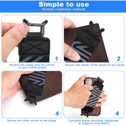 2 PCS Dragonne Kindle Élastiques pour Liseuse et Tablette 6–8 Pouces Bracelet de Maintien Ergonomique Sangle Main Souple pour po