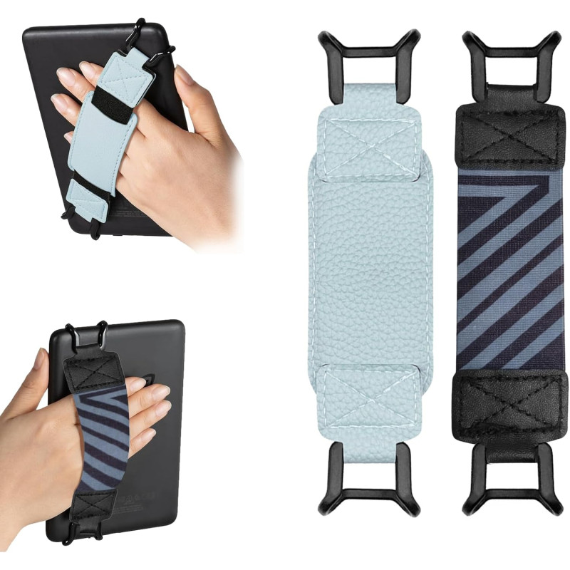 Dragonne de Sécurité compatible avec 6-8" Kindle eReaders Fire Tablet, 2pcs Sangle de Sécurité Tablette Polyvalente à Haute Élas