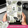 Velvetglow de 6 inserts pour étuis de protection de liseuses et ensemble de 2 étiquettes pour téléphones portables type-c, inser