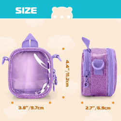 LoDrid Étui de voyage compatible avec Yoto Mini (édition 2024), support de lecteur audio avec bandoulière réglable, poche zippée