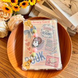 VelvetGlow Bracelet pour E-Reader, Adorable Poignée en Perles de Silicone pour Kindle, Accessoire pour E-Book-Reader, Dragonne p