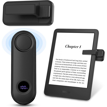 Timovo télécommande tourne-pages pour kindle paperblanc oasis kobo ereaders,clicker tourne-pages avec dragonne et écran d'alimen