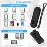 Timovo télécommande tourne-pages pour kindle paperblanc oasis kobo ereaders,clicker tourne-pages avec dragonne et écran d'alimen