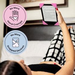 Strapsicle sangle main pour kindles & kobos – convient kindle/paperblanc (6”) gen 7–10, 6” kobo – lot de 2 prise légère – moyen 