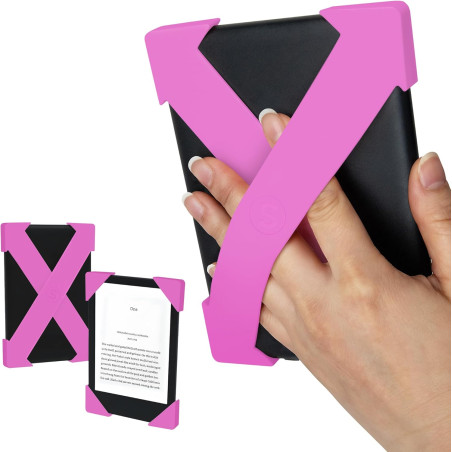 Strapsicle Sangle Main pour Kindles & Kobos – Convient Kindle Basic Gen 11 & 12, Kobo Nia – Lot de 2 Prise Légère – Petit – Rose