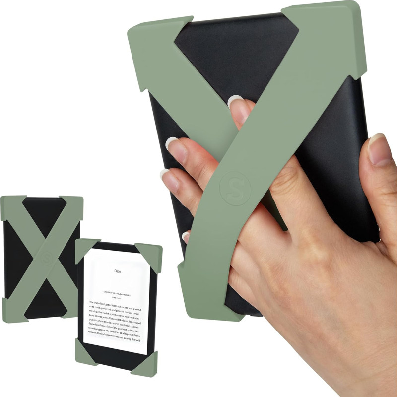 Strapsicle Sangle Main pour Kindles & Kobos – Convient Kindle Basic Gen 11 & 12, Kobo Nia – Lot de 2 Prise Légère – Petit – Saug