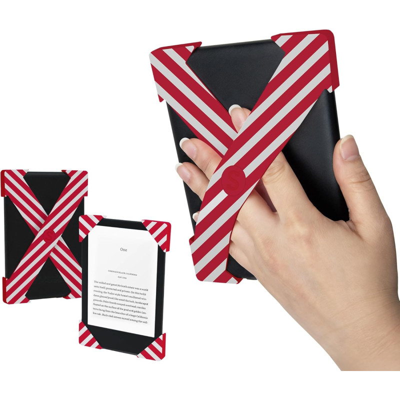 Strapsicle Lanière en silicone pour téléphone portable | Accessoire pour Kindle 6" (2022-2024) et Kobo Nia | Lot de 2 | Bonbon c