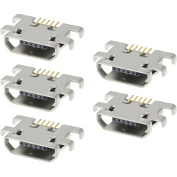 5 pièces connecteurs de charge micro usb 5 broches de remplacement compatibles avec kindle paperblanc dp75sd