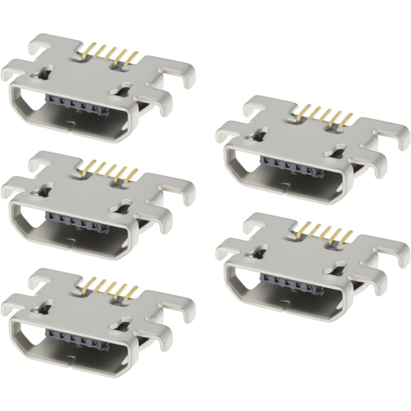 5 pièces connecteurs de charge micro usb 5 broches de remplacement compatibles avec kindle paperblanc dp75sd