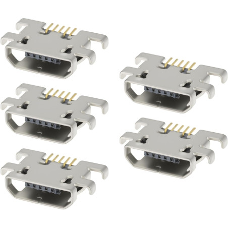 5 pièces connecteurs de charge micro usb 5 broches de remplacement compatibles avec kindle paperblanc dp75sd