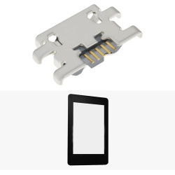 5 pièces connecteurs de charge micro usb 5 broches de remplacement compatibles avec kindle paperblanc dp75sd