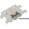 5 pièces connecteurs de charge micro usb 5 broches de remplacement compatibles avec kindle paperblanc dp75sd