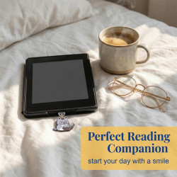 7pcs bouchons anti-poussière kindle avec charms chat, couvercles type c/usb-c + brosse interstice | accessoire liseuse pour kind