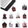 9pcs Bouchons Anti-Poussière pour Kindle, Typ C/USB-C Accessoire Liseuse avec Breloques Romanesques | Accessoires Kindle, Cadeau