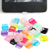 20 Pièces Bouchons Anti-Poussière USB-C Multicolore, Accessoire Liseuse Kindle Kobo, avec Trou de Suspension DIY pour Ordinateur