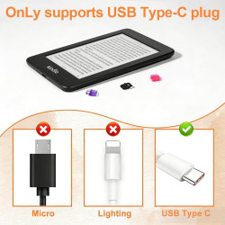 20 Pièces Bouchons Anti-Poussière USB-C Multicolore, Accessoire Liseuse Kindle Kobo, avec Trou de Suspension DIY pour Ordinateur
