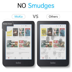 MoKo Lot de 3 Film de Protection Compatible avec Kobo Clara Colour/Kobo Clara BW 6" 2024/2025, 2 Protecteur d'Écran en Pet Anti-