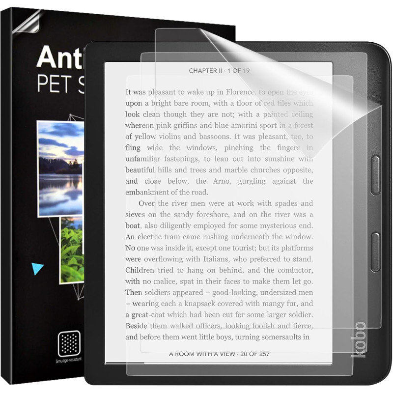 TiMOVO 3 Pcs Protecteur d'Écran Compatible avec Kobo Libra Colour 7 inch 2024/Kobo Libra 2 E-Reader 7 "2021, Film de Protection 