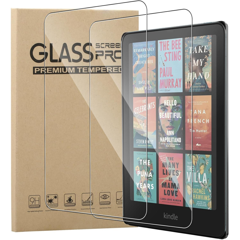 Memeloka verre trempé pour kindle paperblanc 12e génération 2024 et kindle colorsoft signature edition, 2 pièces 9h dureté [anti