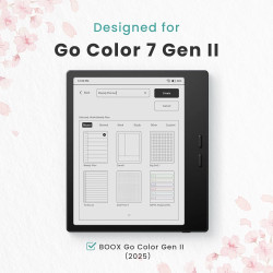 BELLEMOND | Film protecteur effet papier Kent pour Boox Go Color 7 Gen 2 (7") | Film mat anti-reflets pour une lecture claire | 