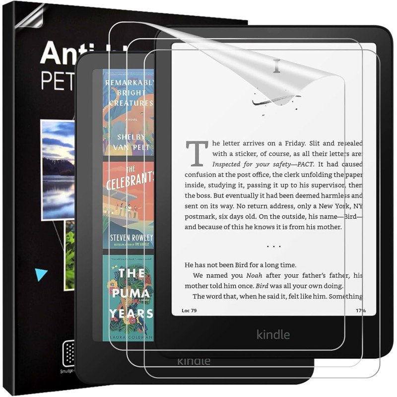 Timovo (3 pack) protecteur d'écran pour le nouveau amazon kindle paperblanc 7 pouces (12th generation, 2024) et kindle colorsoft