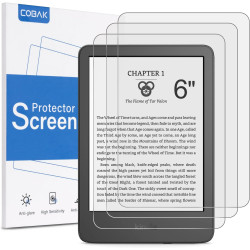 CoBak Lot de 3 films de protection d'écran mats anti-reflets pour Kindle 11e génération 2024 et 2022 de 6 pouces, Kobo Nia, Pock