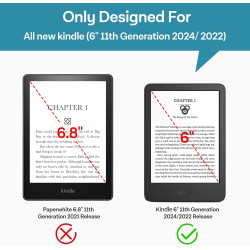 CoBak Lot de 3 films de protection d'écran mats anti-reflets pour Kindle 11e génération 2024 et 2022 de 6 pouces, Kobo Nia, Pock