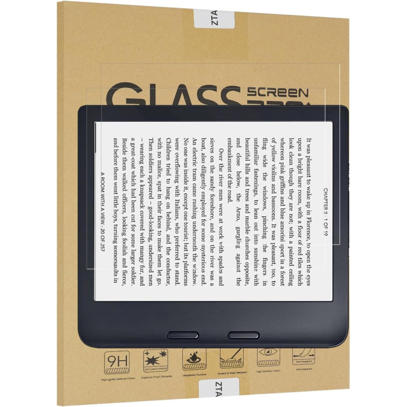 (2 Pièces Verre Trempé Pour KOBO Libra 2 Protection Écran HD Transparent Film Protecteur d'écran KOBO Libra Colour Verre Trempé
