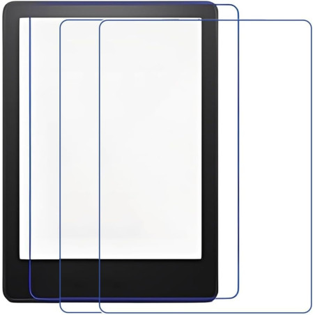 Kindle paperblanc 2025, 3 pièces protecteur d'écran 7 pouces 12ème génération, transparent mat anti-reflet pet couverture totale