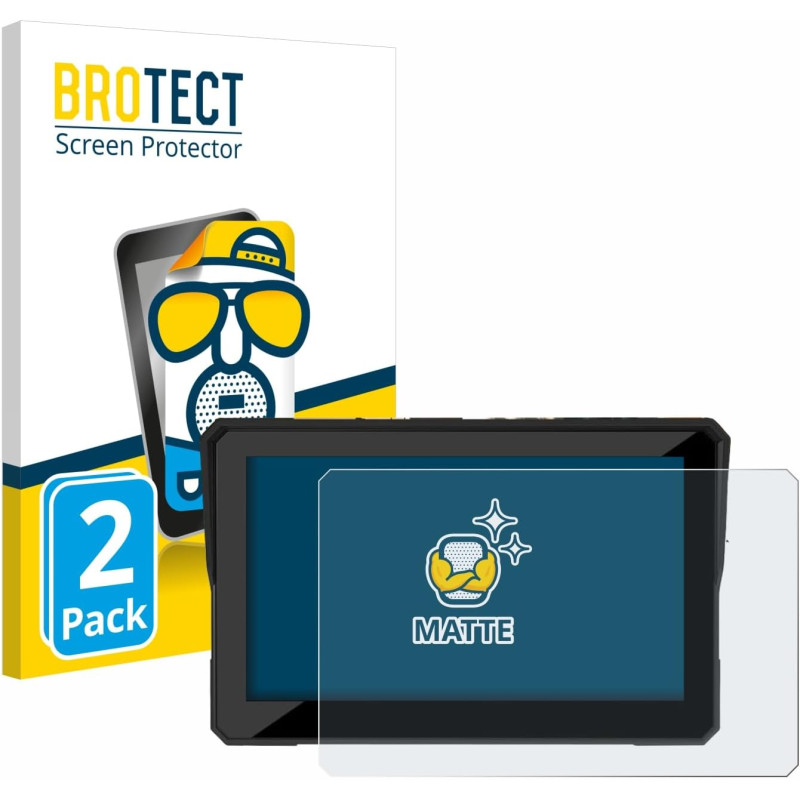 brotect Protection Ecran Anti-Reflet pour Carpuride W502 /W502H / W502BS / W502B Pro 5" (2 Pièces) - Film Mat
