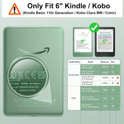 MoKo 2 Pièces Protecteurs d'Écran Anti-Reflets pour 6" All-New Kindle Basic Kindle11e Génération 2024/2022, Film Protecteur PET 