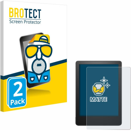Brotect protection ecran anti-reflet pour amazon kindle paperblanc 2021/2023 (2 pièces) - film mat