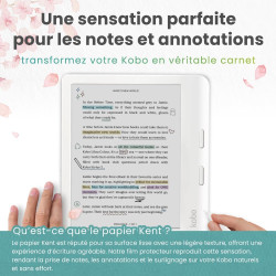 BELLEMOND | Lot de 2 | Film protecteur mat Kent Paper pour Kobo Libra Colour 7” (2024) & Libra 2 (2021) | Fabriqué au Japon | An