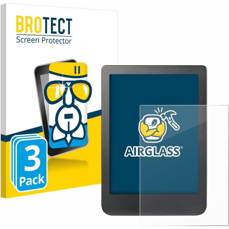 brotect Protection Écran Verre pour Kobo Clara HD (6") / BW/Colour (3 Pièces) Film Protecteur Vitre 9H [Anti-Rayures, Transparen