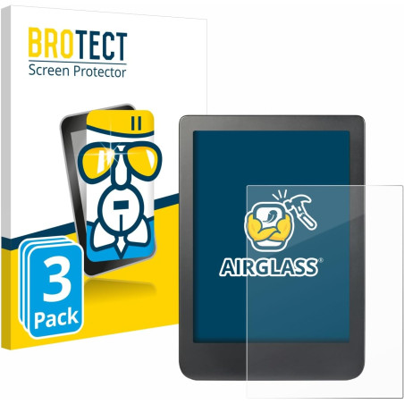 brotect Protection Écran Verre pour Kobo Clara HD (6") / BW/Colour (3 Pièces) Film Protecteur Vitre 9H [Anti-Rayures, Transparen