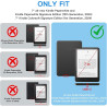 Protecteur d'écran hd/givré/verre trempé pour kindle paperblanc 7 pouces 12e génération 2024 et colorsoft signature edition, fil