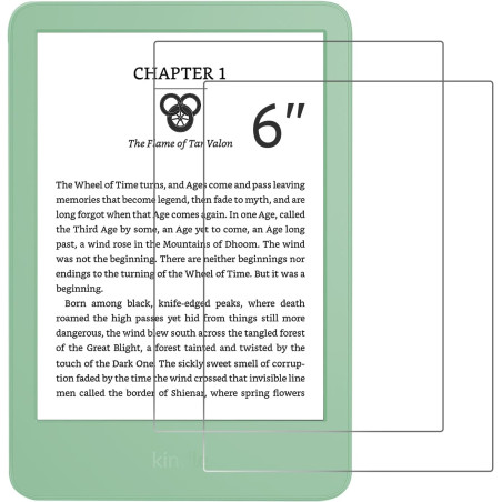Cobak lot de 2 films de protection d'écran hd pour kindle 11e génération 2024 et 2022 de 6 ", kobo nia, et pocketbook – haute cl