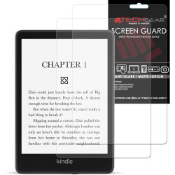 Techgear [2 pack film de protection écran anti reflet mat compatible avec amazon kindle paperblanc 5 / paperblanc signature/pape