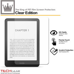 Techgear protection d'écran complète pour amazon kindle paperblanc/signature/paperblanc kids/kindle colorsoft (version 2024/12èm