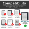 Youngme Lot de 2 films de protection d'écran mats anti-reflet pour Kobo Libra couleur 7", couverture complète, film de protectio