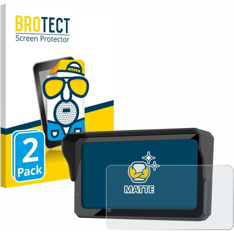 brotect Protection Ecran Anti-Reflet pour Carpuride W602BS Pro (2 Pièces) - Film Mat