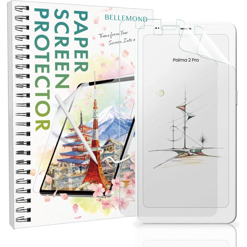 BELLEMOND | Film protecteur effet papier Kent pour Boox Palma 2 Pro (6,13") | Film mat anti-reflets | Texture papier pour écran 