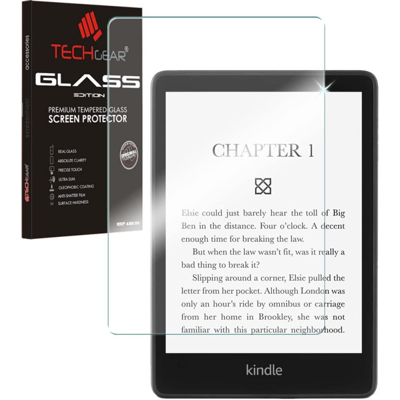 Techgear verre trempé amazon kindle paperblanc 5 / paperblanc signature/paperblanc kids 6,8 pouces (2021 / 11ème génération) - p