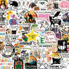Lot de 238 autocollants amusants pour adultes – Design holographique sarcastique et mémo | Vinyle imperméable pour ordinateur po