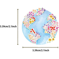 100 pièces Ensemble d'autocollants esthétiques - Autocollants aquarelle d'été, autocollants en vinyle imperméables pour ordinate