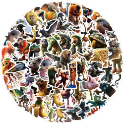 105 pièces de stickers Italian Brainrot (5-8 cm) - Autocollants étanches Tralalero Tralala pour bouteilles d’eau, autocollants e