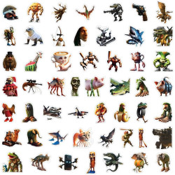 105 pièces de stickers Italian Brainrot (5-8 cm) - Autocollants étanches Tralalero Tralala pour bouteilles d’eau, autocollants e
