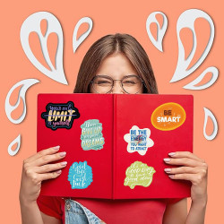 100 autocollants motivationnels uniques pour adultes et adolescents - Autocollants en vinyle imperméables et inspirants pour bou